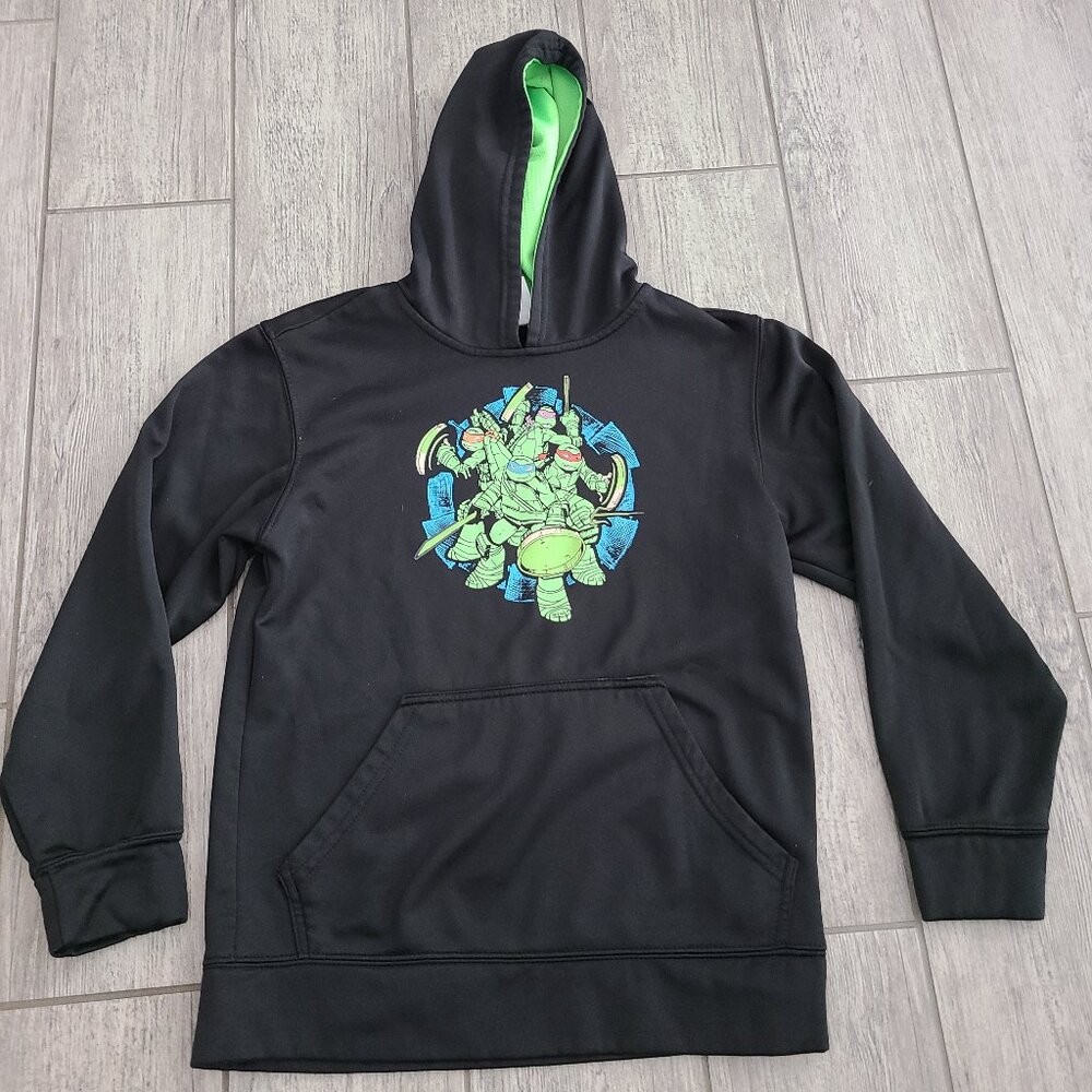 Teenage Mutant Ninja Turtles Boys Hoodie Black Nickelodeon XL (14/16)